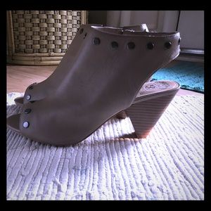 Franco Sarto Size 12 wedge open toe and open back